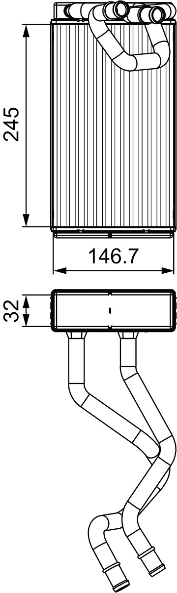  Radiador de forno (de aquecedor) Nissan Pathfinder SUV (R51M) (2005 - 2012) 