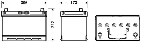 TC905 Tudor Bateria recarregável (PILHA)