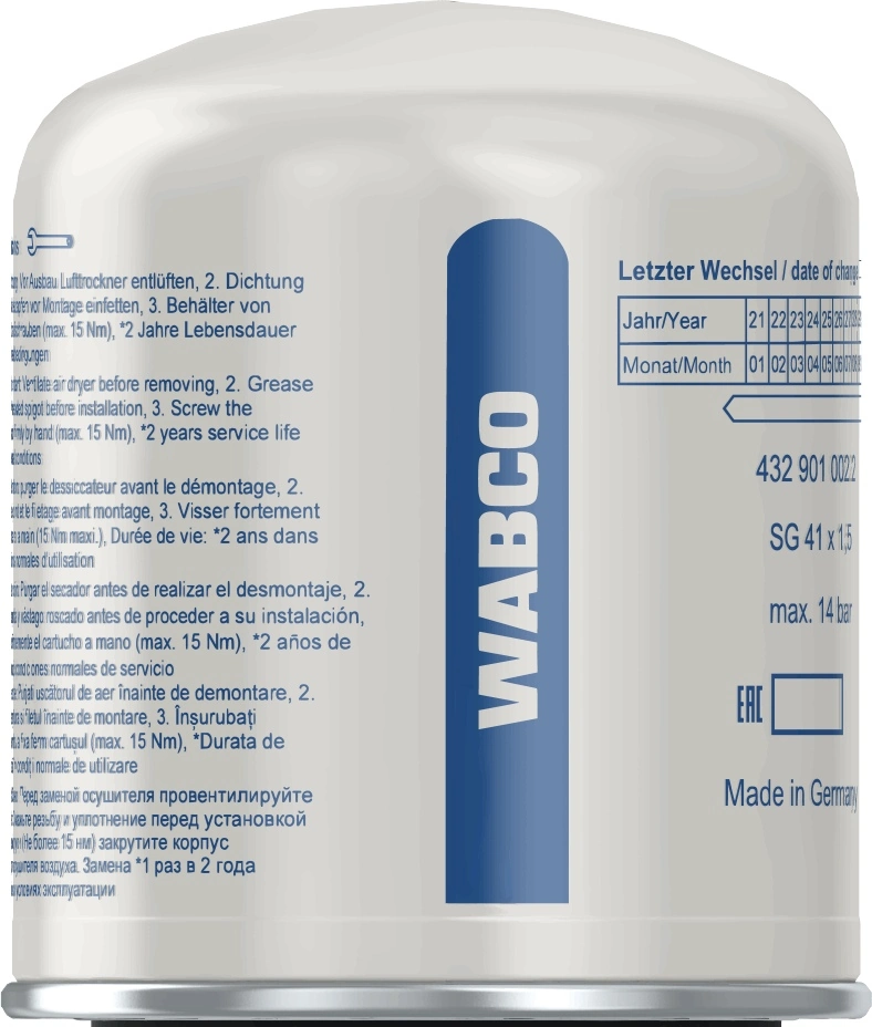 Compre 4329010022 Wabco Filtro de secador de ar (separador de umidade e óleo) (TRUCK)