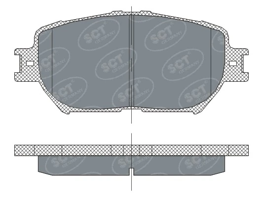Sapatas do freio dianteiras de disco Toyota Camry V V30