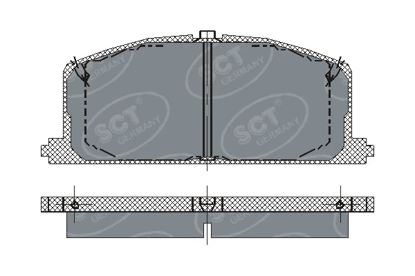  Sapatas do freio dianteiras de disco Toyota Corolla liftback (E9) (1987 - 1992) 