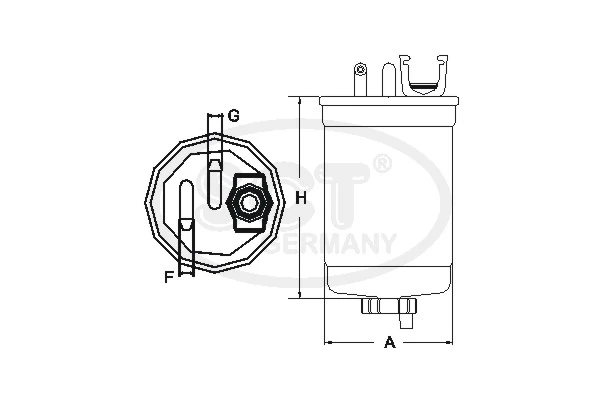 Filtro de combustível Peugeot/Citroen E148118 preço, a partir de 21,60 USD