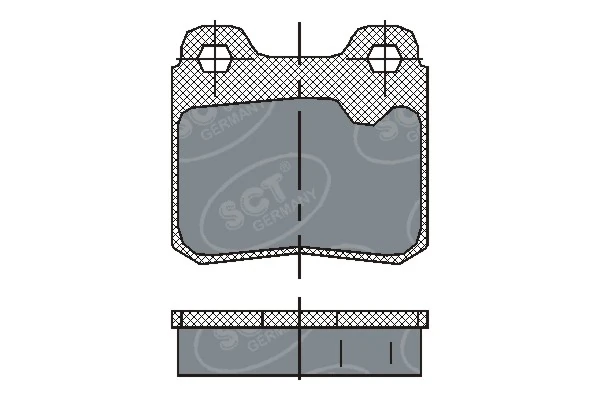  Sapatas do freio traseiras de disco Opel Astra F hatchback (53, 54, 58, 59) (1991 - 1998) F