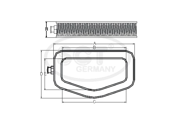 Filtro de ar 1616268780 Peugeot/Citroen