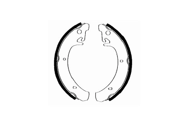 11183502090 Lada Sapatas do freio traseiras de tambor