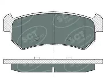  Sapatas do freio traseiras de disco Chevrolet Lacetti carrinha (J200) (2003 - 2013) 