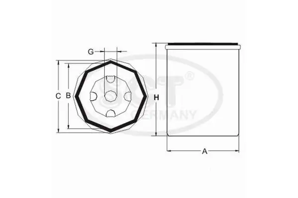 Filtro de combustível Dongfeng 4897833