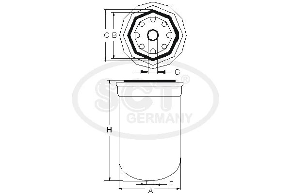 Filtro de combustível SCT ST316 preço, a partir de 11,24 USD