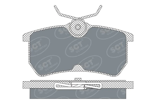 Sapatas do freio traseiras de disco Ford Fiesta Mk5 JH, JD