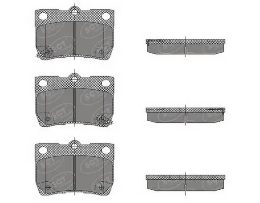  Sapatas do freio traseiras de disco Lexus IS sedan (E2) (2005 - 2013) 