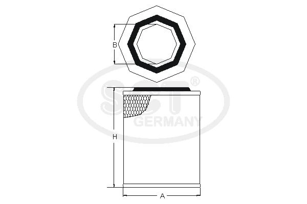 Filtro de ar Nissan Patrol  W260