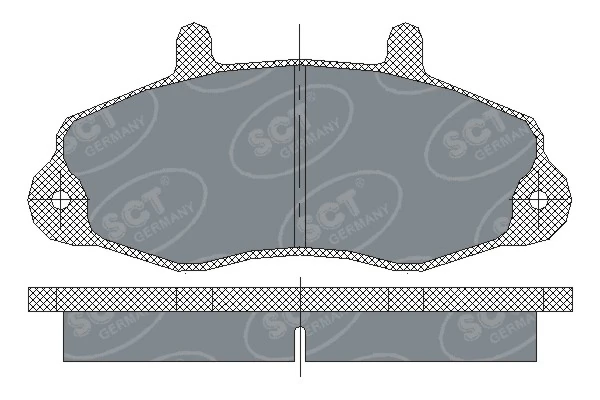 Compre Sapatas do freio dianteiras de disco Ford Transit 4