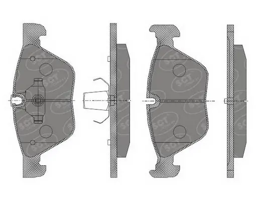 Sapatas do freio dianteiras de disco para BMW X1  E84