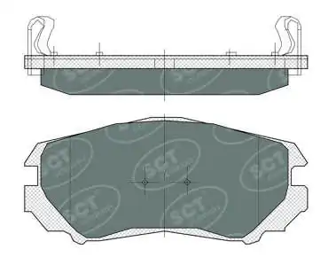 Compre Sapatas do freio dianteiras de disco Hyundai Elantra 4