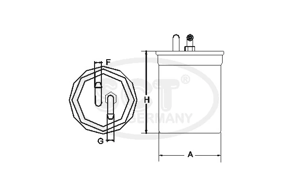 Filtro de combustível 500025836 Fiat/Alfa/Lancia