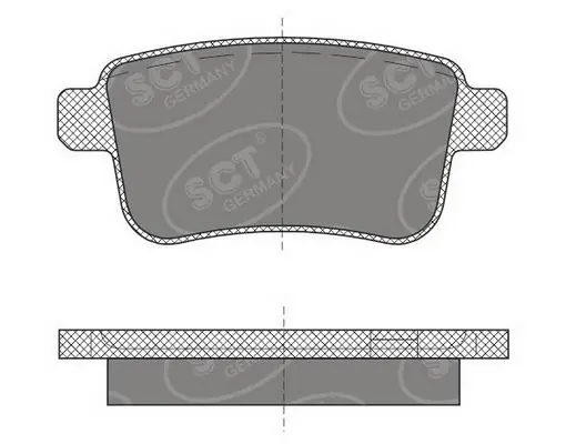 Sapatas do freio traseiras de disco Renault Kangoo II FW0
