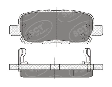 Sapatas do freio traseiras de disco Mitsubishi 5580077K03 preço, a partir de 12,31 USD