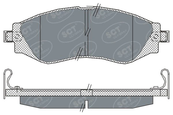 Sapatas do freio dianteiras de disco Chevrolet Lacetti  J200