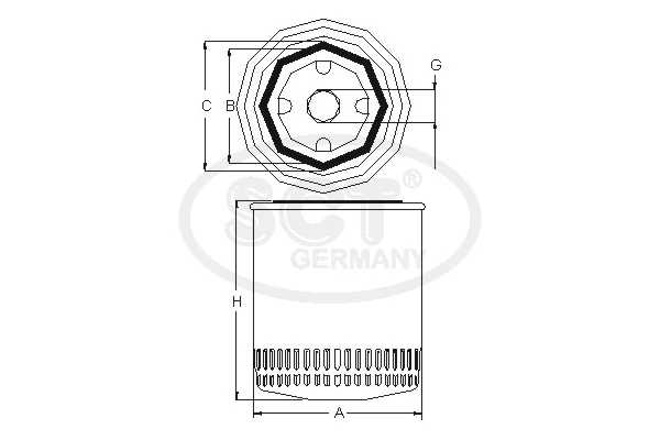 Filtro de óleo para Seat Ibiza I 021A