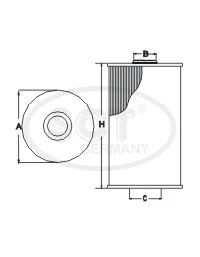 Filtro de óleo LR158363 Land Rover