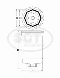 Compre 500039731 Iveco Filtro de combustível