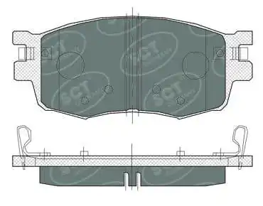  Sapatas do freio dianteiras de disco KIA Rio II sedan (JB) (2005 - 2011) II