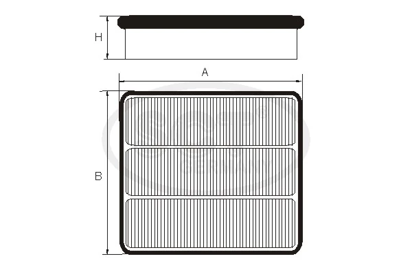 Filtro de ar Mitsubishi Galant VII E5A, E7A, E8A