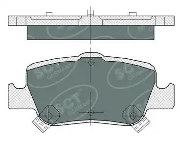 Sapatas do freio traseiras de disco Toyota Auris JPP E15