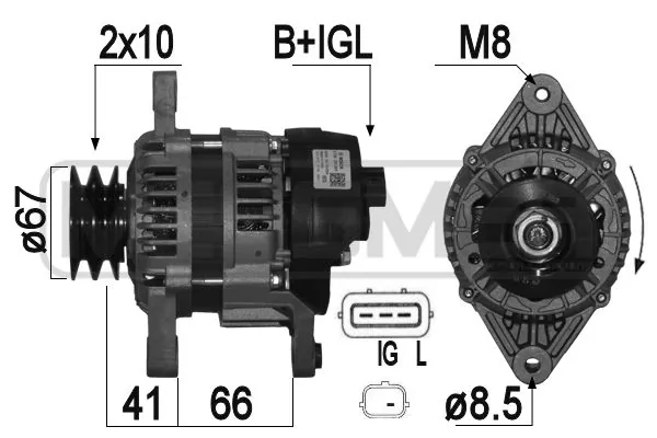 Compre 124120001 Bosch Gerador