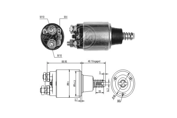 Relê retrator do motor de arranco para Mercedes E C123
