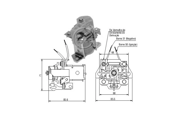 Compre Relê retrator do motor de arranco Renault Trucks MAGNUM 1
