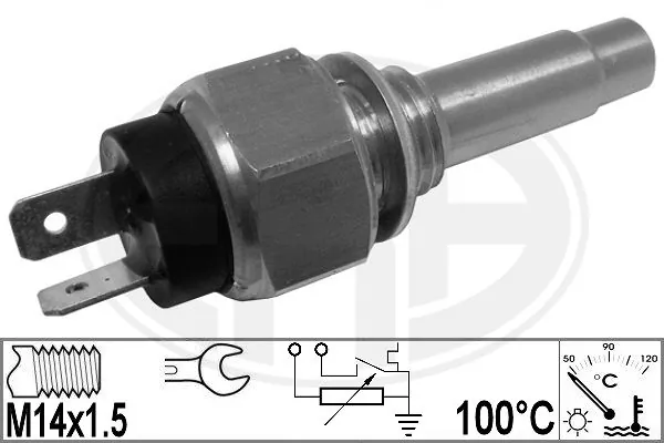 Sensor de temperatura do fluido de esfriamento A3845427117 Mercedes