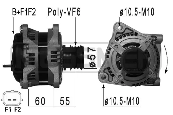 Gerador para Chrysler Voyager 