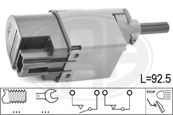 Sensor de ativação de embraiagem Opel 93868390