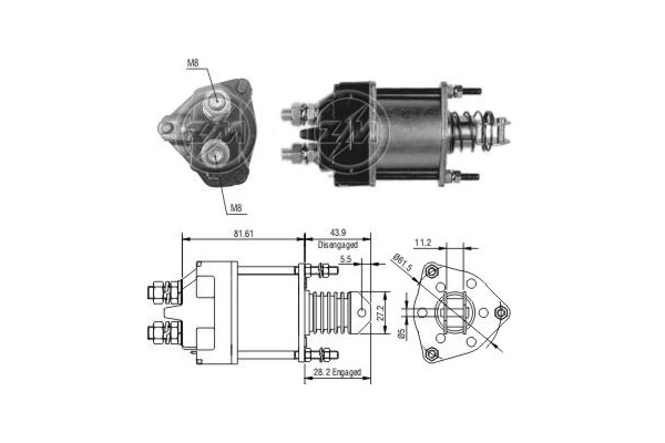 Relê retrator do motor de arranco ВАЗ NIVA  2121 ao melhor preço