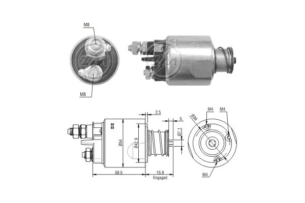 Relê retrator do motor de arranco Fiat 500  312 ao melhor preço
