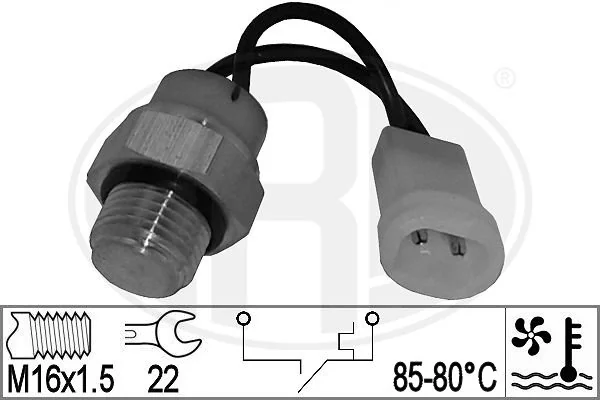 Sensor de temperatura do fluido de esfriamento (de ativação de ventilador do radiador) Mitsubishi Lancer preço, a partir de 16,00 USD