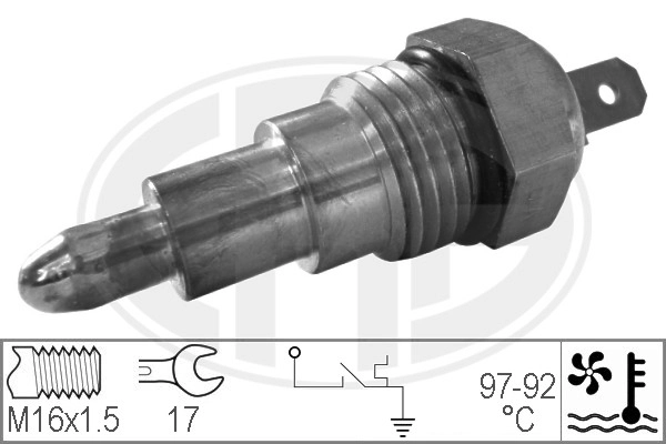 Sensor de temperatura do fluido de esfriamento (de ativação de ventilador do radiador) Mazda 626 II GC ao melhor preço