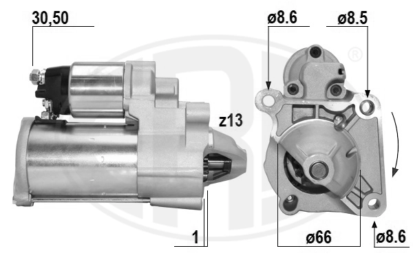 Motor de arranco para Mini Cooper F57