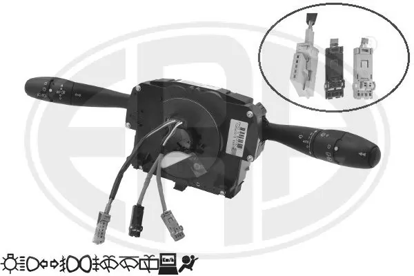 Comutador instalado na coluna da direção, montado Peugeot 407 6E ao melhor preço