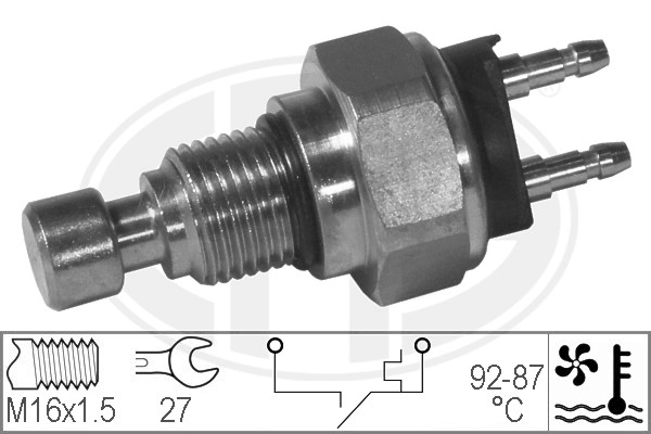 Compre Sensor de temperatura do fluido de esfriamento (de ativação de ventilador do radiador) Honda Civic 3