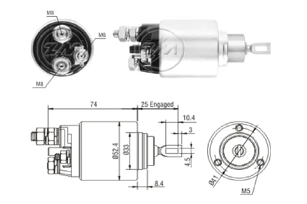 Relê retrator do motor de arranco Ford Transit V347/8 ao melhor preço
