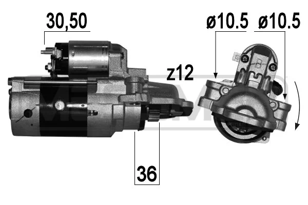 Motor de arranco para BMW 1  F40