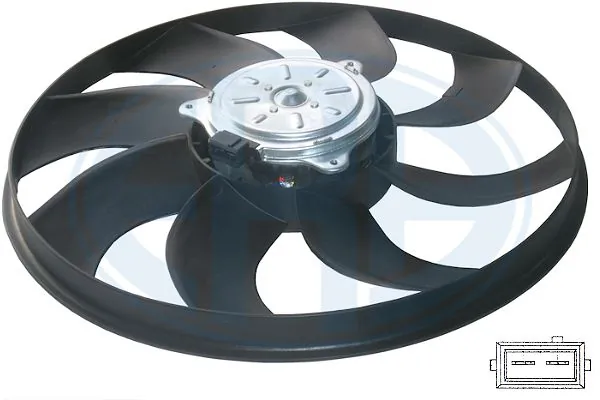 Ventilador elétrico de esfriamento montado (motor + roda de aletas) para Opel Vectra