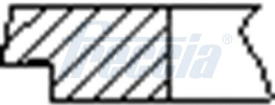 FR10385200 Freccia Anéis do pistão para 1 cilindro, STD.