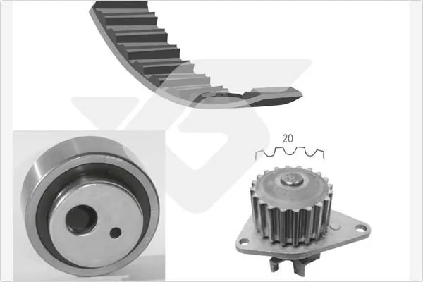 1689634480 Peugeot/Citroen Correia do mecanismo de distribuição de gás, kit