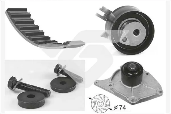 Compre 1624231380 Peugeot/Citroen Correia do mecanismo de distribuição de gás, kit