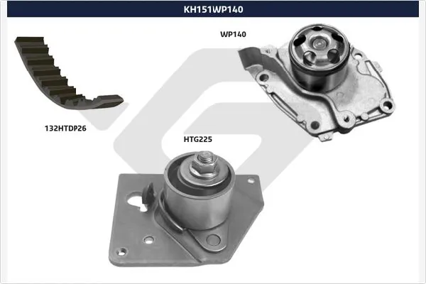 1611887780 Peugeot/Citroen Correia do mecanismo de distribuição de gás, kit