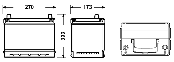 EB704 Exide Bateria recarregável (PILHA)