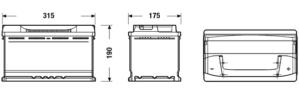 Bateria recarregável (PILHA) Ford 6C1610655CE